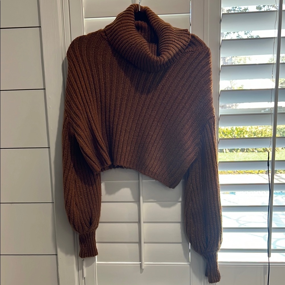 Cozy Orange Turtleneck Sweater